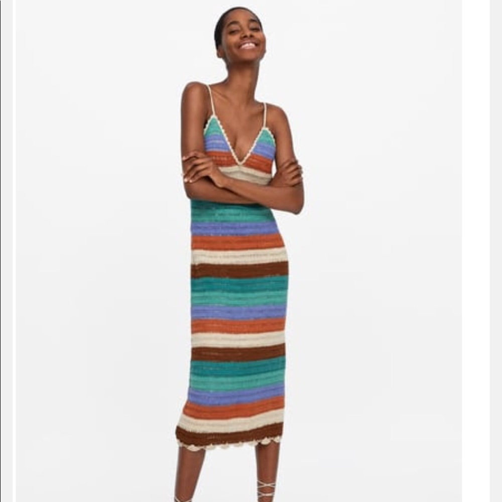Zara crotchet dress